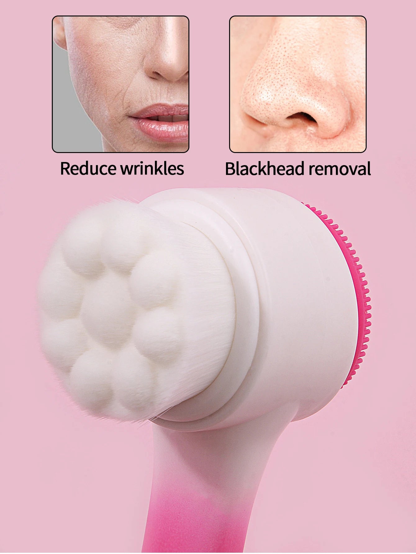 Silicone Face Cleansing Brush Double-Sided