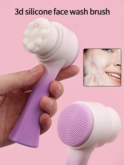 Silicone Face Cleansing Brush Double-Sided