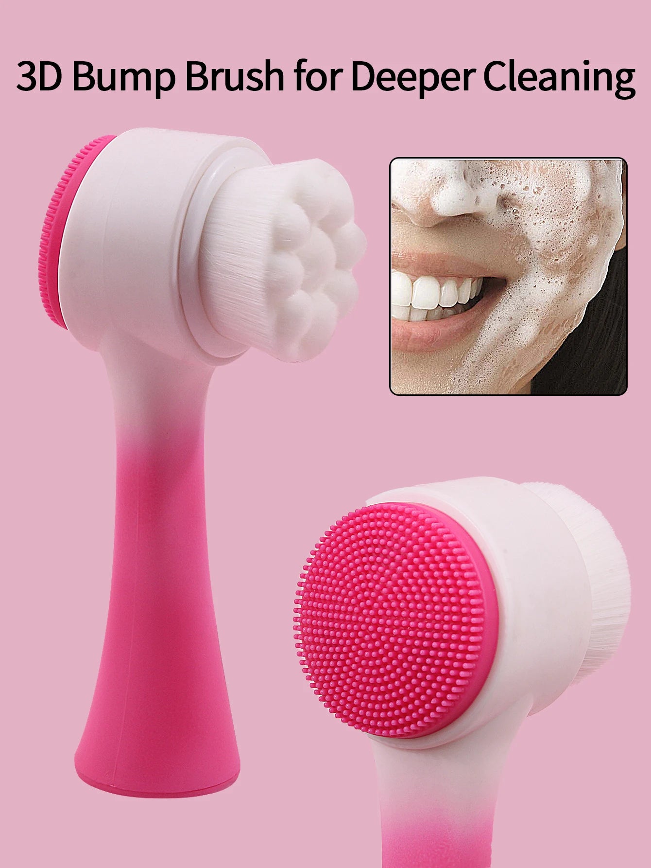 Silicone Face Cleansing Brush Double-Sided