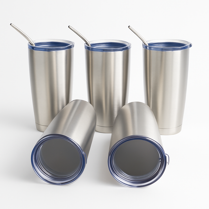 20oz Tumbler Double Wall Vacuum with Lid and Straw