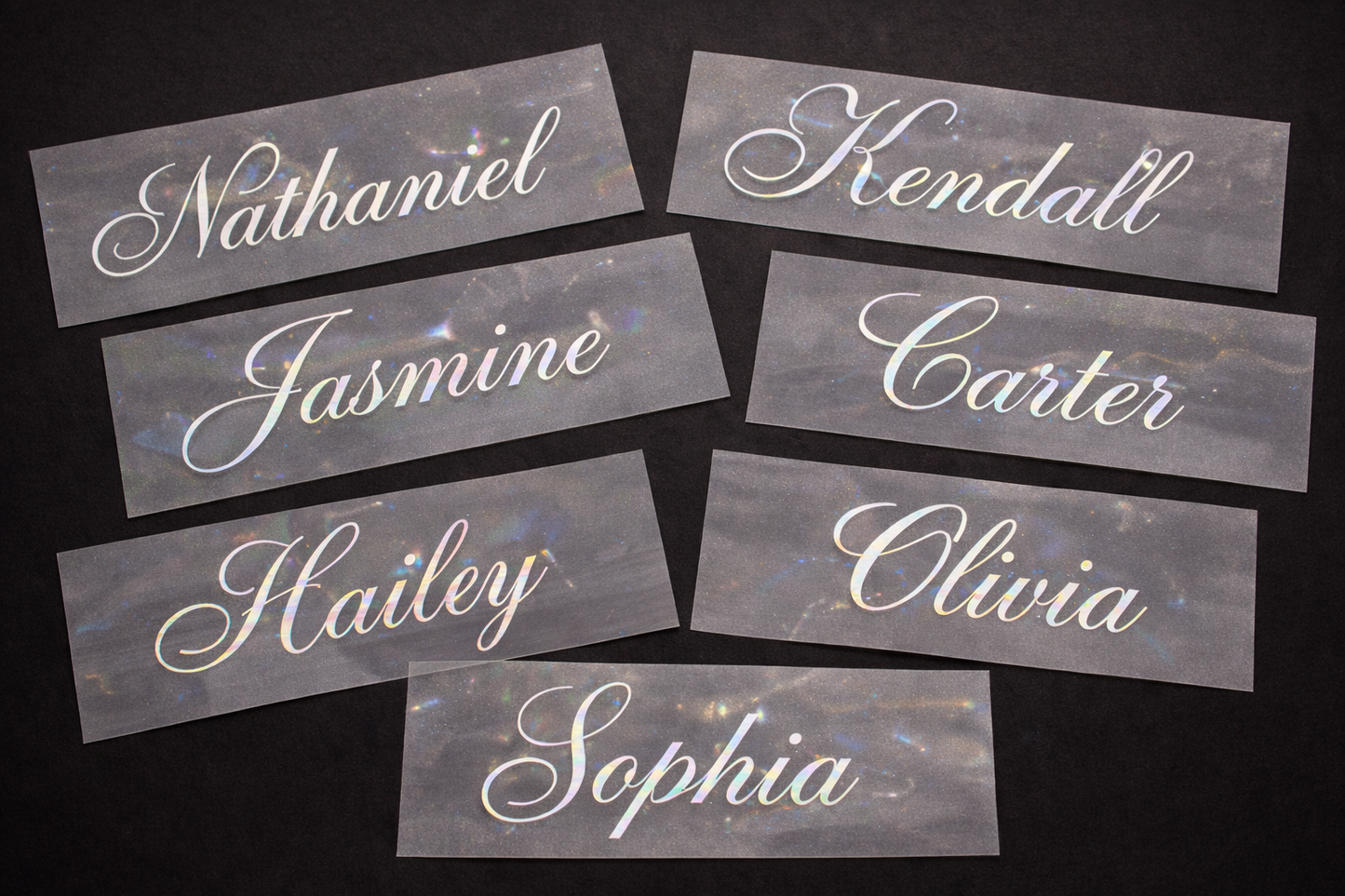 Custom Cursive Name Vinyl Decal | Transfer Stickers