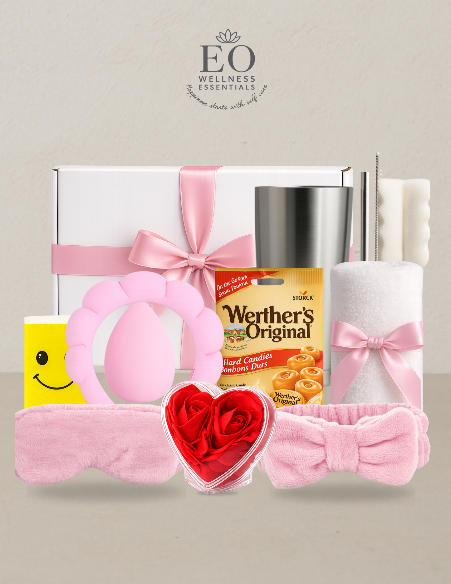 Valentine's Gifts Basket for Women, Unique Self Care Package Relaxation