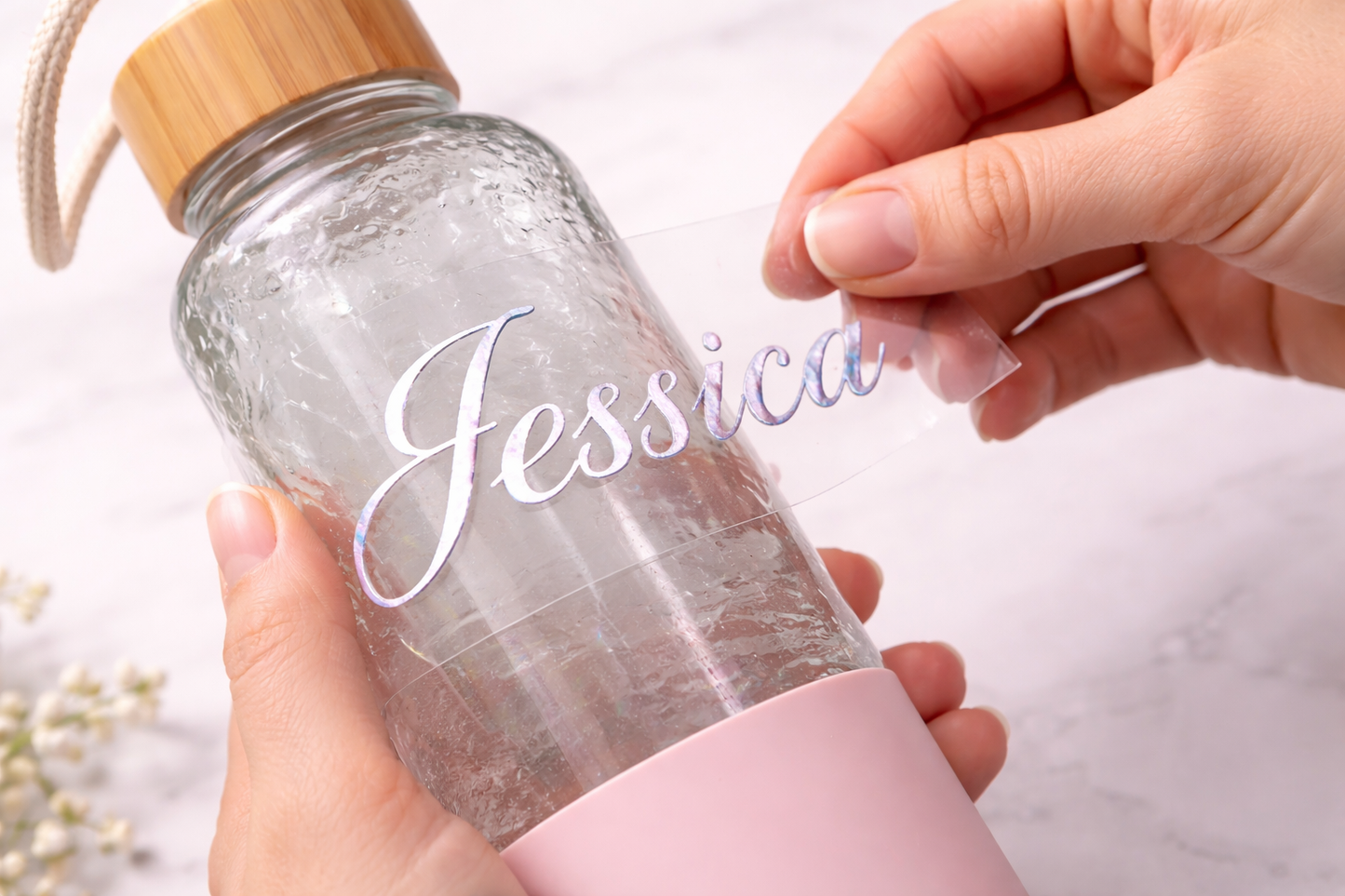 Custom Cursive Name Vinyl Decal | Transfer Stickers